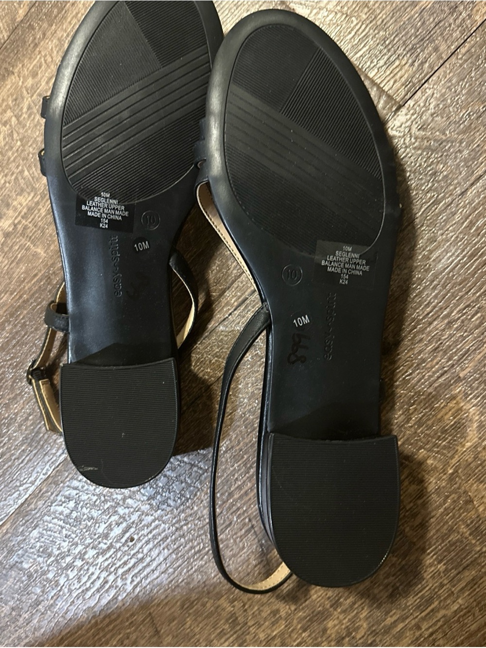 easy spirit  Women’s Black Strappy Slingback Sandals-Size 10 M - Picture 9 of 11